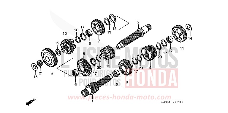GETRIEBE von Pan-European ABS SPARKLING SILVER METALLIC (NH295D) von 1994